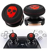 Playrealm FPS Thumbstick Extender &amp; Printing Rubber Silicone Grip Cover 2 Sets for PS5 Dualsenese...