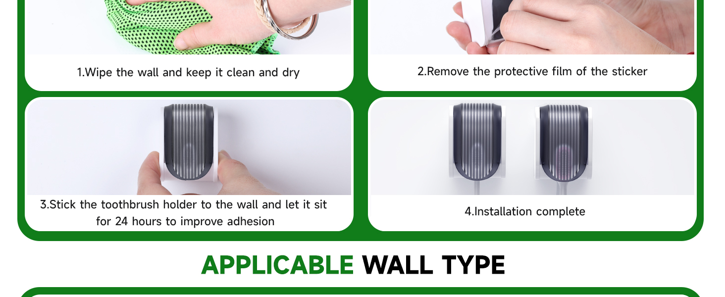 wall toothbrush holder