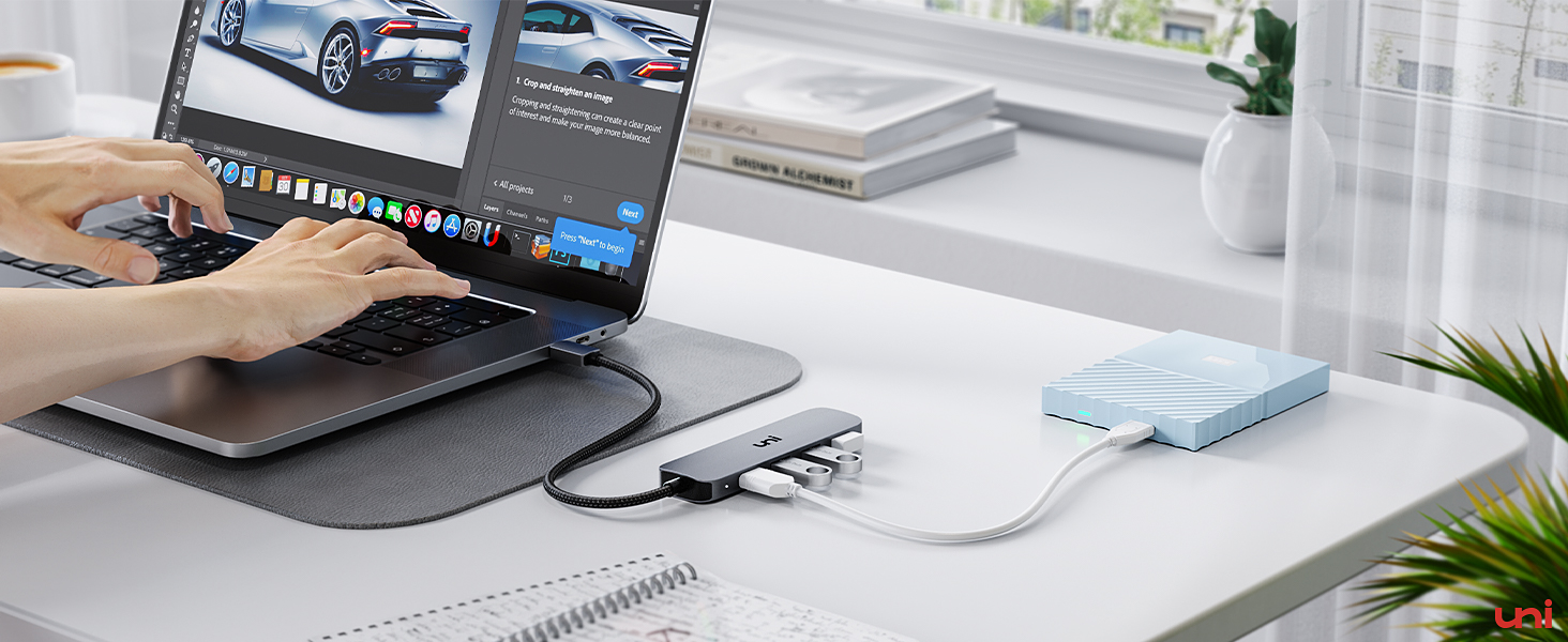 USB C to USB Hub 4 Ports
