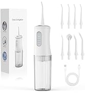 Cordless Water Flosser for Teeth Cleaning Pick - Electric Dental Irrigator with 4 Cleaning Modes ...