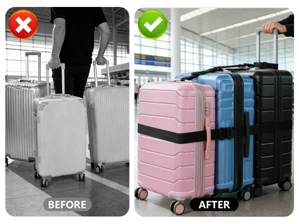 Luggage Straps for Suitcases