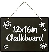 Hanging Chalkboard 12x16 Inch Double-Sided Chalkboard Sign Decorative Blackboard Wall Mounted for...