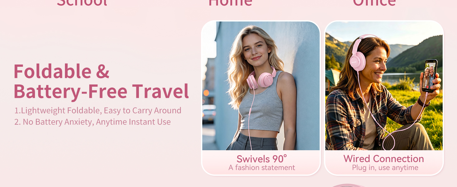 Wired Headphones with Microphone