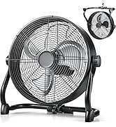 Air Choice 12" Battery Powered Fan, Portable Rechargeable Cordless Fan, 360° Tilt, 20H Run Time, ...