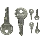 6Pcs Silver CH545 Keys Compatible with Truck Trailer RV Campers Car Hauler Tool Boxes Safety Cabi...