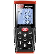 CEM LDM-50H/80H/100H Outdoor Laser Distance Meter Laser Tape Measure with LCD Backlight,Pythagore...