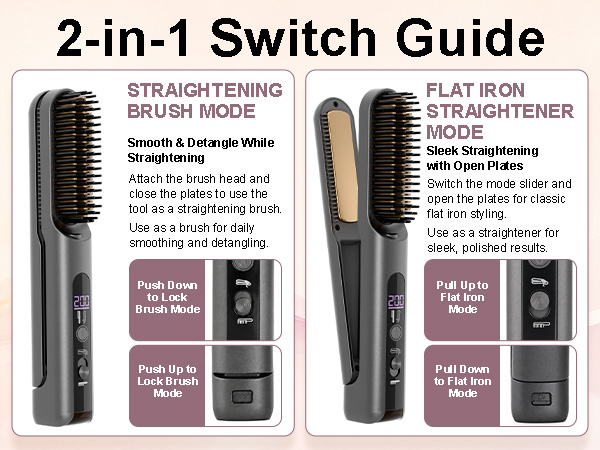 flown go brush pro for short hair