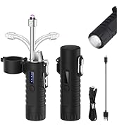 NINSI Electric Lighter, Flexible Neck Plasma Arc Lighter, USB C Rechargeable Lighters, Windproof ...