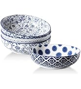 Cerkik Ceramic Large Pasta Bowls - 45 OZ Salad Bowls 8 inch Wide Serving Bowls for Soup Dessert N...