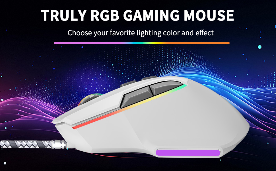Cool RGB wired gaming mouse