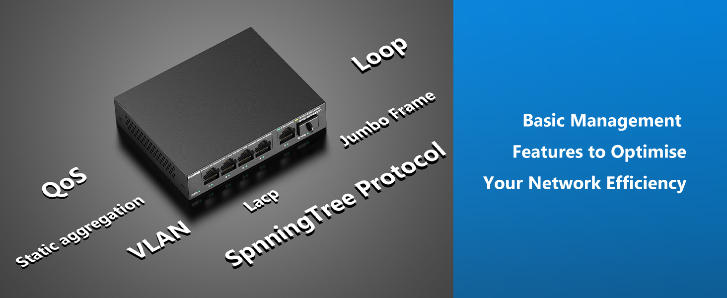 managed 5 port 2.5g switch ethernet network switch