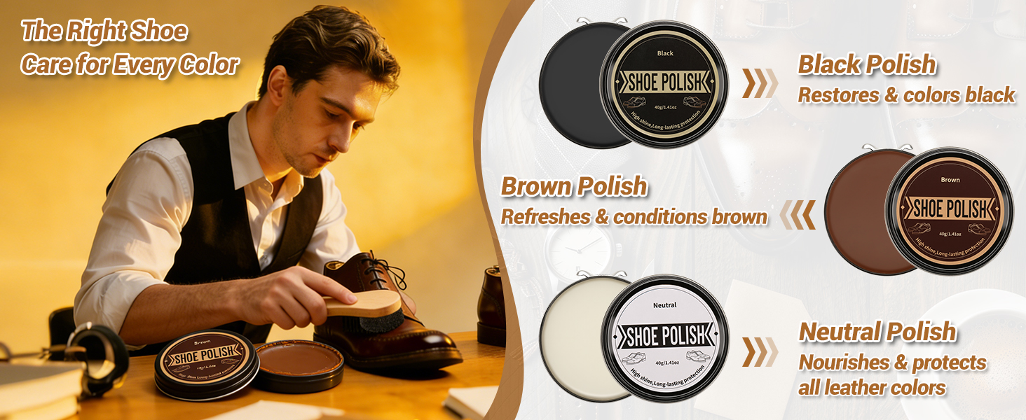 The Right Shoe Care for Every Color