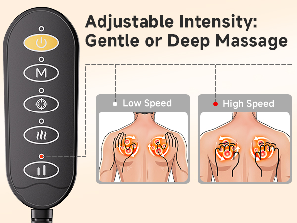 neck and back massager with heat