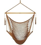 JoyView Hammock Chair with Spreader Bar Caribbean Hammock Swing Chair 300 LBS Weight Capacity XL ...