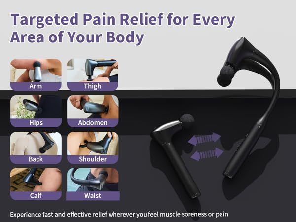 massage gun long handle