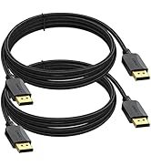 XiAyriky 4K DisplayPort to DisplayPort Cable 10 Feet, 2-Pack DP to DP Cable, Display Port Cable 1...