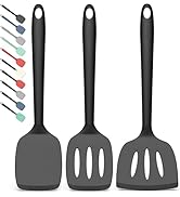 Coukre Silicone Spatula Set of 3, High Heat Resistant, BPA-Free, Kitchen Utensils, Fish Spatula, ...
