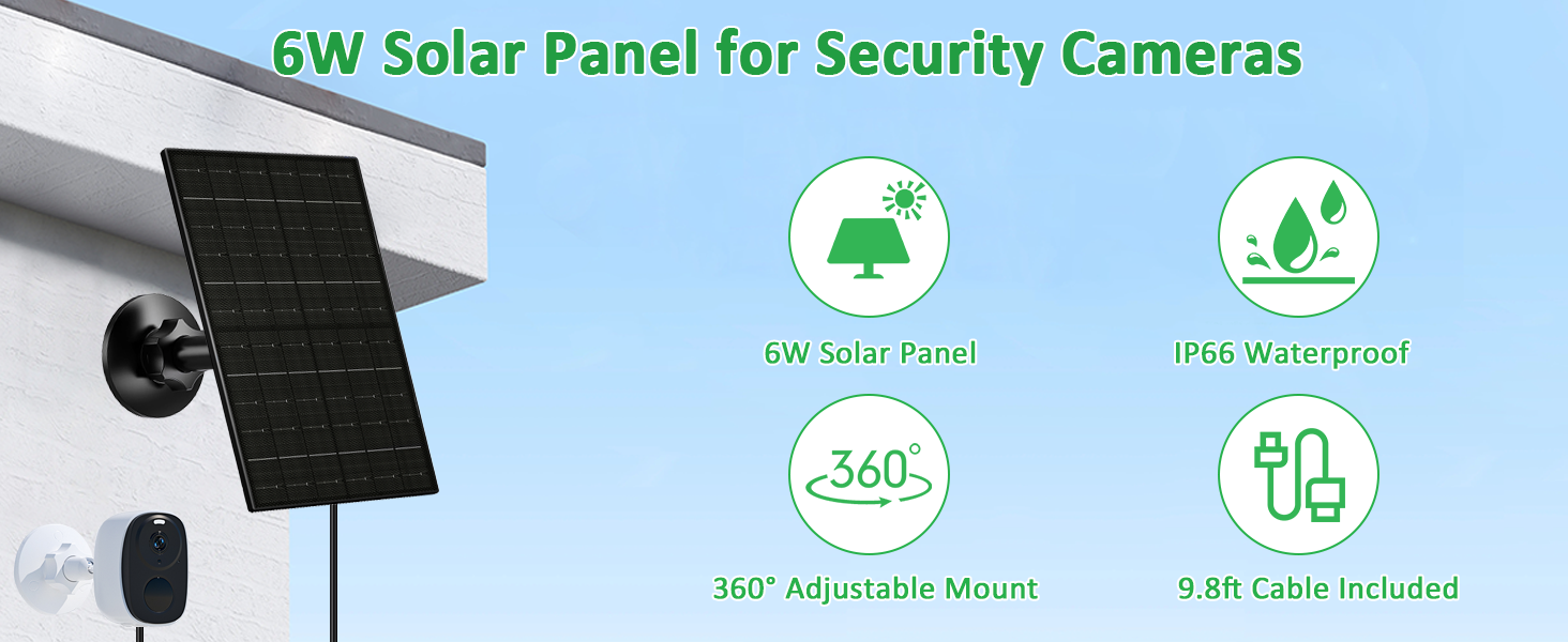 solar panel for camera