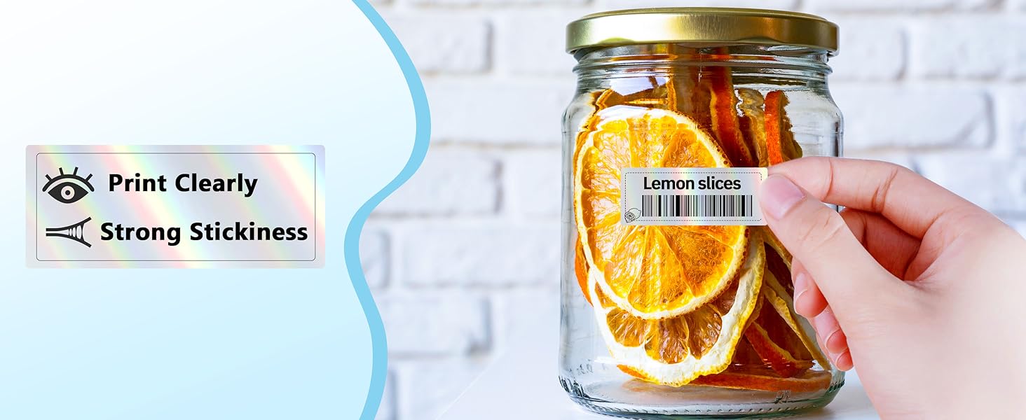 Thermal Labels (0.47" x 1.57") Printer Sticker Paper with Self-Adhesive for Label Maker