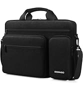 DOMISO 17 Inch Business Laptop Briefcase Messenger Shoulder Bag Protective Carrying Case for 17-1...