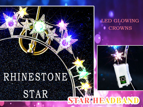 rave headband good for enhancing festival atmosphere,colored lighting making more dazzling