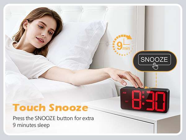 Battery Operated Digital Clock, Dual Alarm Clocks