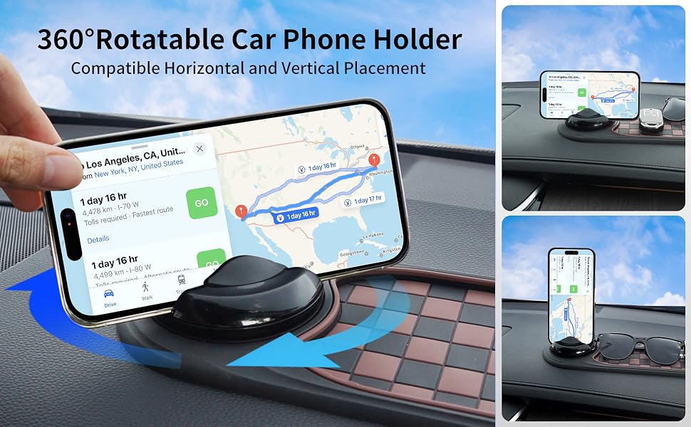 360° Rotating Phone Holder for Dashboard