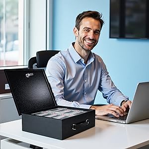 fireproof metal lock box