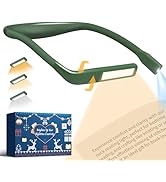 Neck Reading Light, Book Light for Reading in Bed, Eye-friendly Wide Reading Lamp, Bendable Arms ...