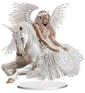 JISHSHAY Diamond Art Tabletop Decorations Diamond Painting Kit - Unicorn Angel - Modern Style - A...