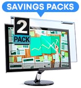 Universal Blue Light Blocking Screen Protector Panel for 23, 23.6, 23.8, 24 inch [2 Pack] Diagona...