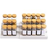 KitchenEdge Expandable Spice Rack Organizer for Cabinet, 3-Tier Shelf for Spice Organization (11”...