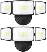 Onforu 2 Pack 60W Flood Lights Outdoor, 6000LM LED Flood Lighting Outdoor Switch Controlled, IP65...