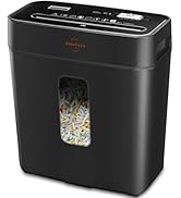 VidaTeco Shredder for Home Use 8-Sheet Cross-Cut Paper Shredder with P-4 Higher Security,Shred Ca...