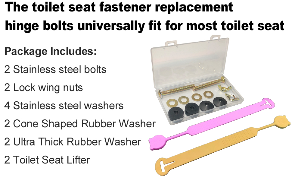 2Pcs Toilet Seat Screws