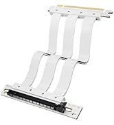 XRIKUI PCI-E 4.0 16X Riser Cable X16 Flexible Cable for Vertical GPU High Speed PCI Express Exten...