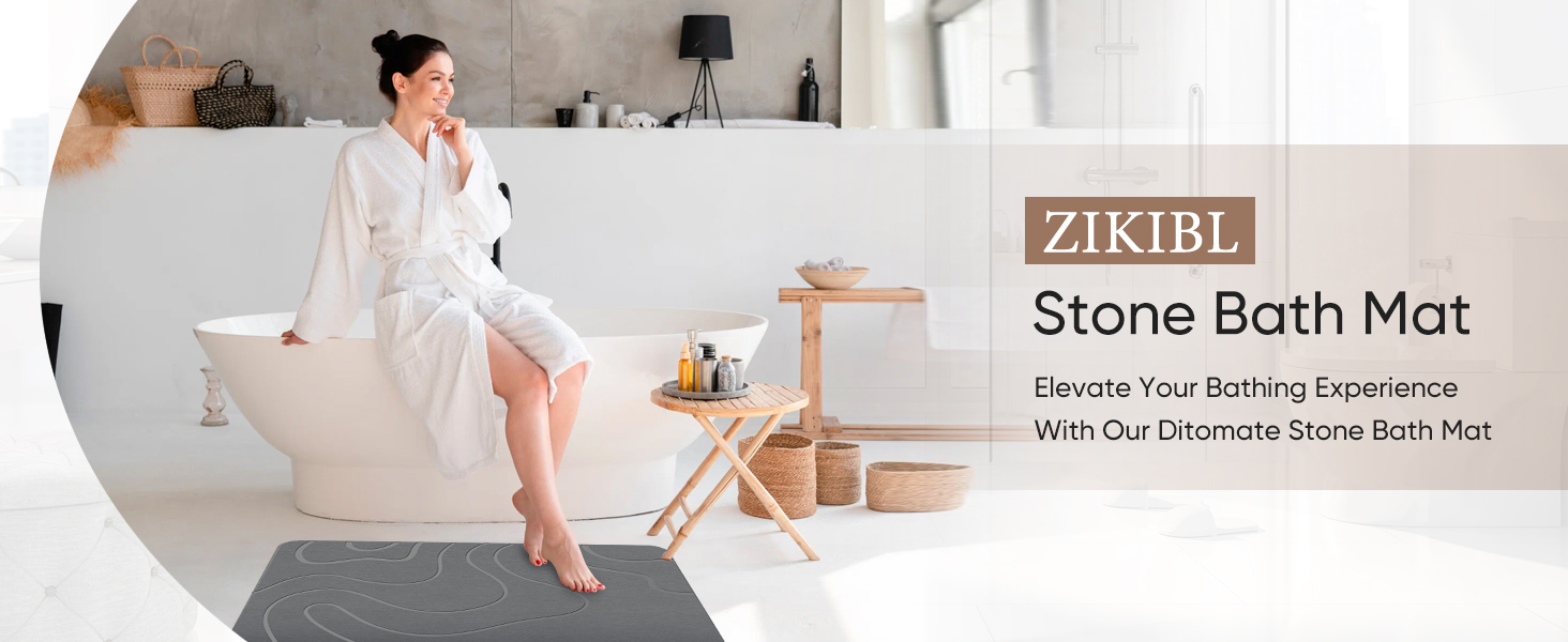 stone bath mat