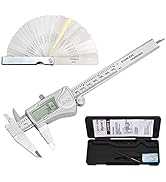 Proster IP54 Digital Caliper 6inch, Vernier Caliper with Large LCD Screen, Inch/Metric/Fraction S...