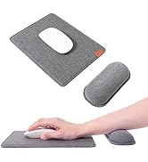 SenseAGE Mouse pad and Wrist Support Set, Wrist Rest Mouse Pad with Non-Slip Base, Smooth and Dur...