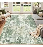 RELEANY Washable Area Rugs 5'x7' Non-Slip Modern Abstract Soft for Living Room Entryway Bedroom N...