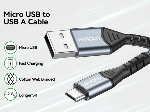 micro usb cable 6ft