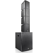 Sound Town ZETHUS Series Powered Line Array Speaker System with One 15-inch Line Array Subwoofer,...