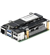 iUniker PCIe M.2 HAT+ for Raspberry Pi 5, Pi 5 NVMe SSD PIP PCIe Peripheral Board with Extra Scre...