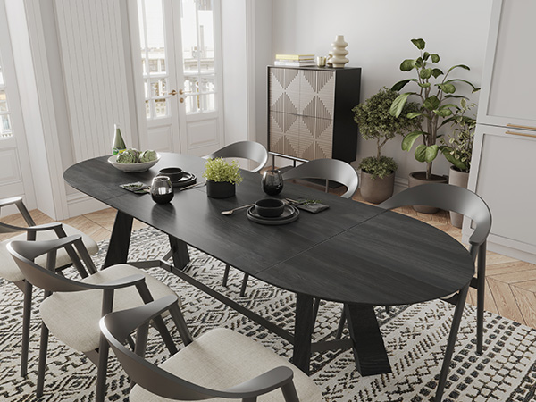 Oval Dining Table for 6-8 People