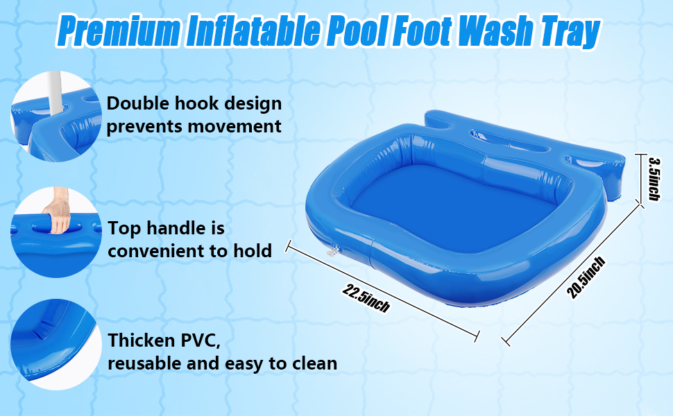 inflatable foot bath for pool