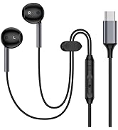 Type C Earbuds Wired Headphones for iPhone 16e 17/16 Pro Max/16 Pro/16 Plus/16/15,USB C Earphones...
