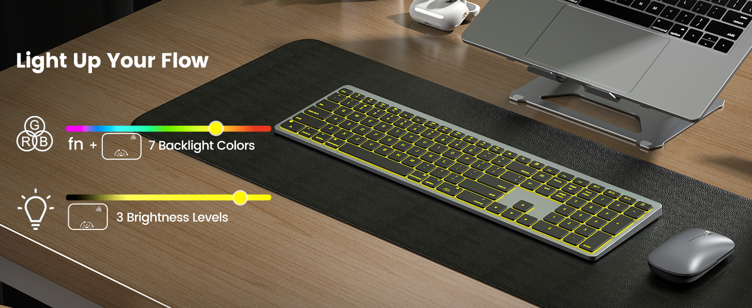 7 Color Backlit Adjustable