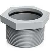 HTOH 2-Inch Threaded Adapter with Rubber Gasket O-Ring for Adjustable Height Linear &amp; Square Show...