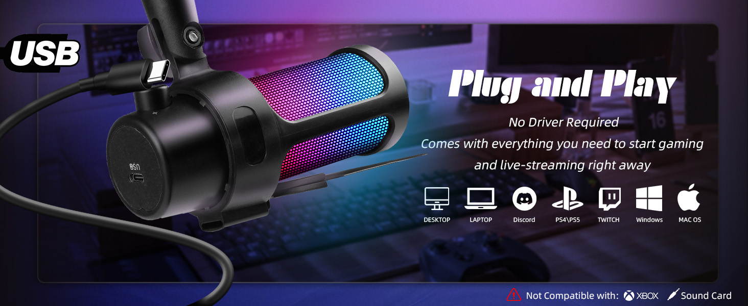 Gaming USB Microphone