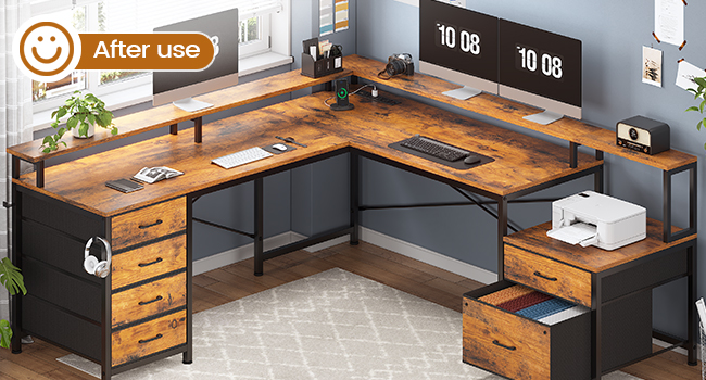 l shaped desk
